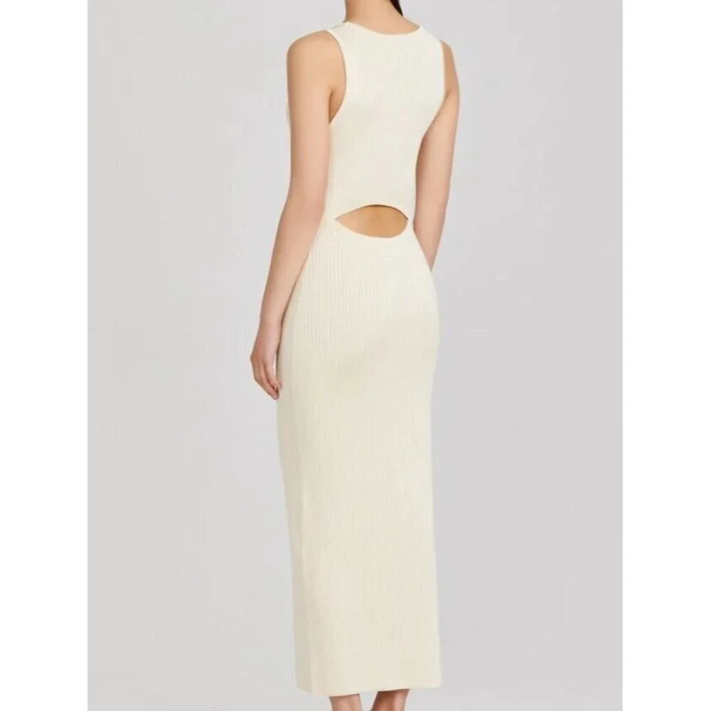 Significant Other Sofia Knit Maxi Dress Cream Retail $249 Womens NWT Size 4 - Picture 3 of 4